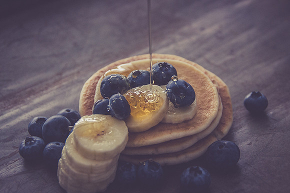 commercial, food, pancakes, syrup, blueberries, Boston
